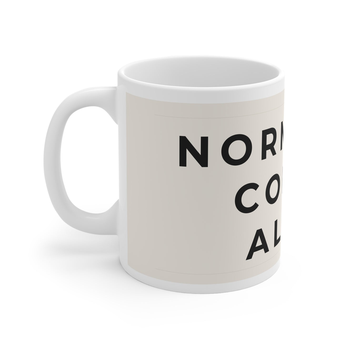 Normalize Coffee Alone Mug